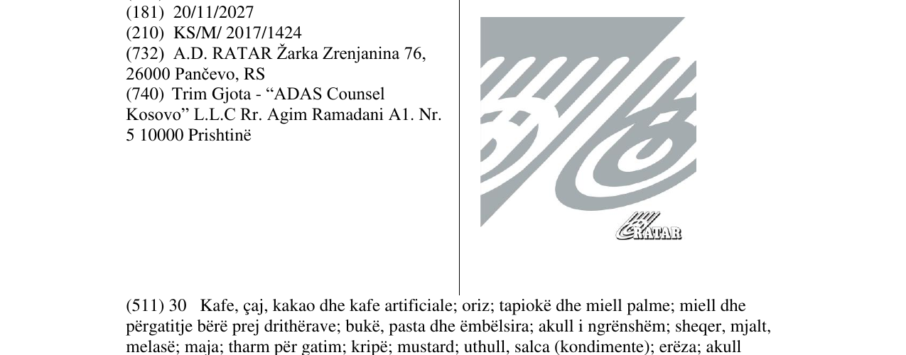 Zëri i markës Markë figurative në buletin