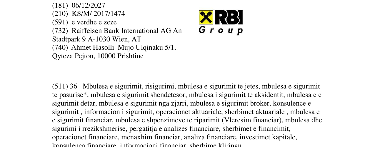 Zëri i markës Markë figurative në buletin