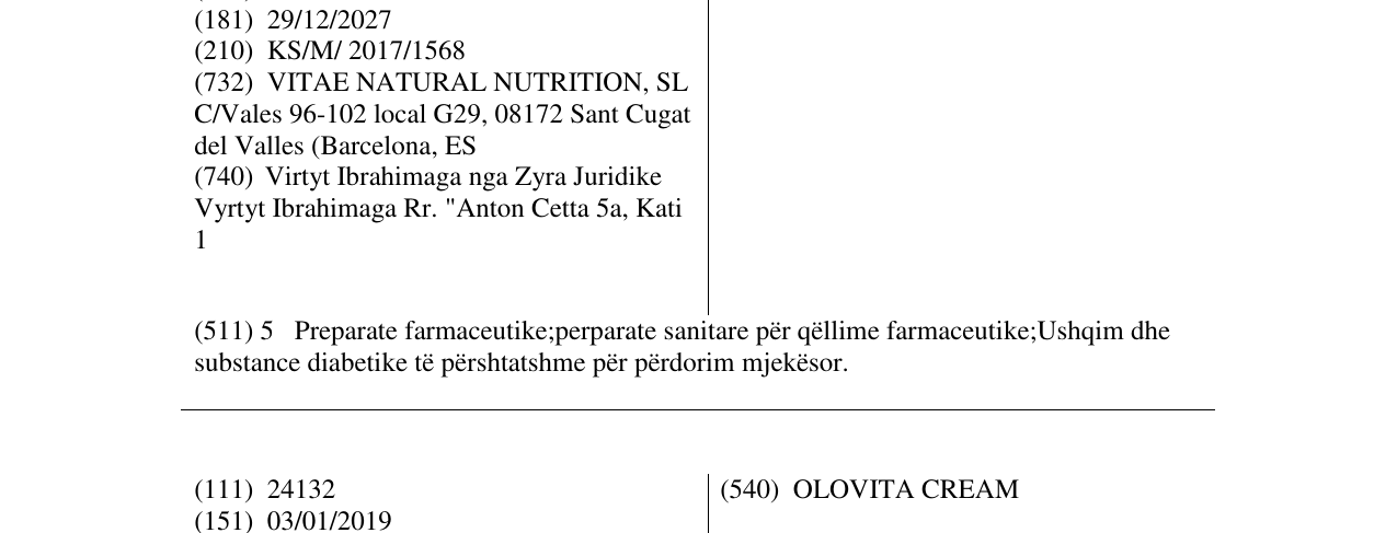 Zëri i markës BUCO VITAE në buletin