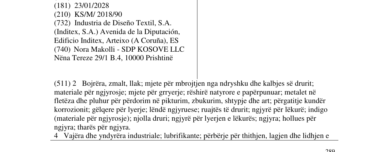 Zëri i markës ZARA HOME në buletin