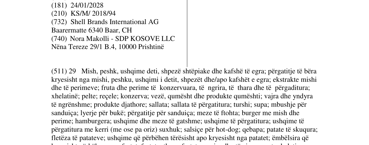 Zëri i markës deli by Shell në buletin