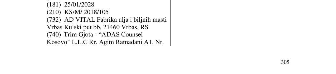 Zëri i markës Vital Mayovita në buletin