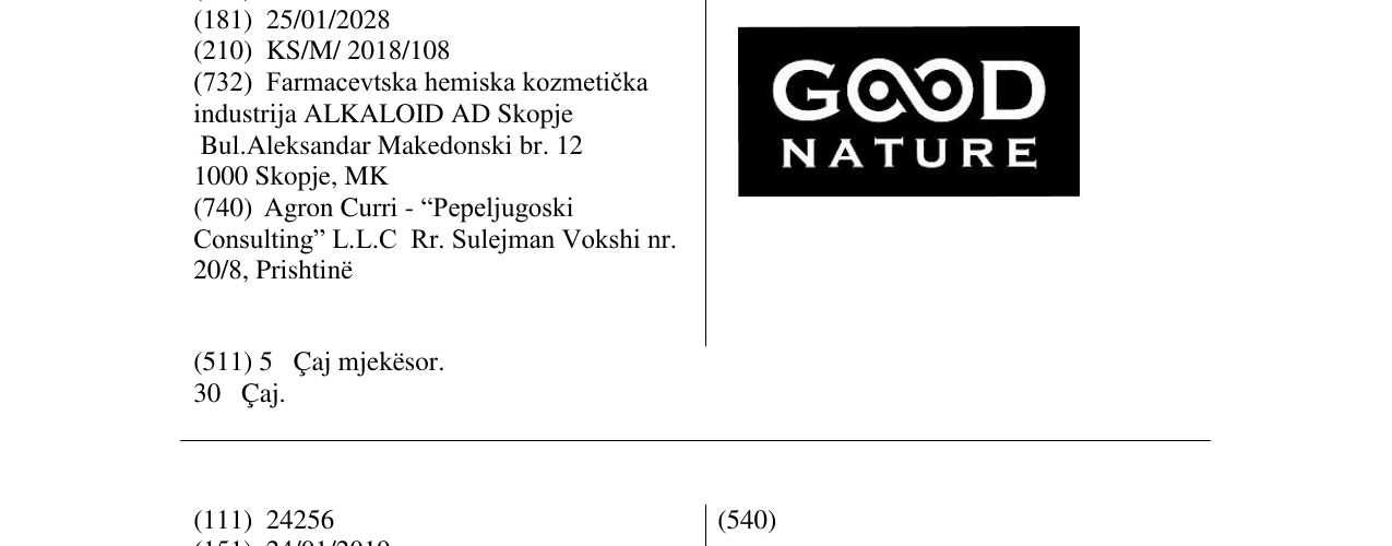 Zëri i markës GOOD NATURE në buletin