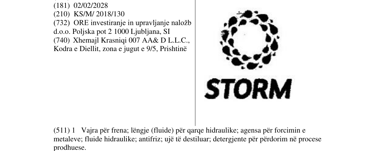 Zëri i markës STORM në buletin