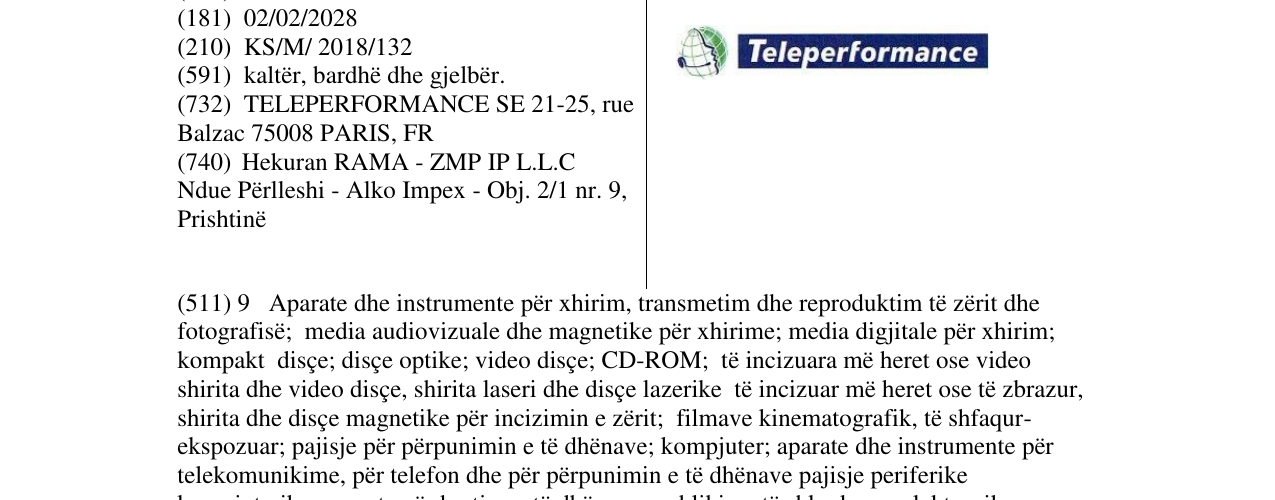 Zëri i markës Teleperformance në buletin