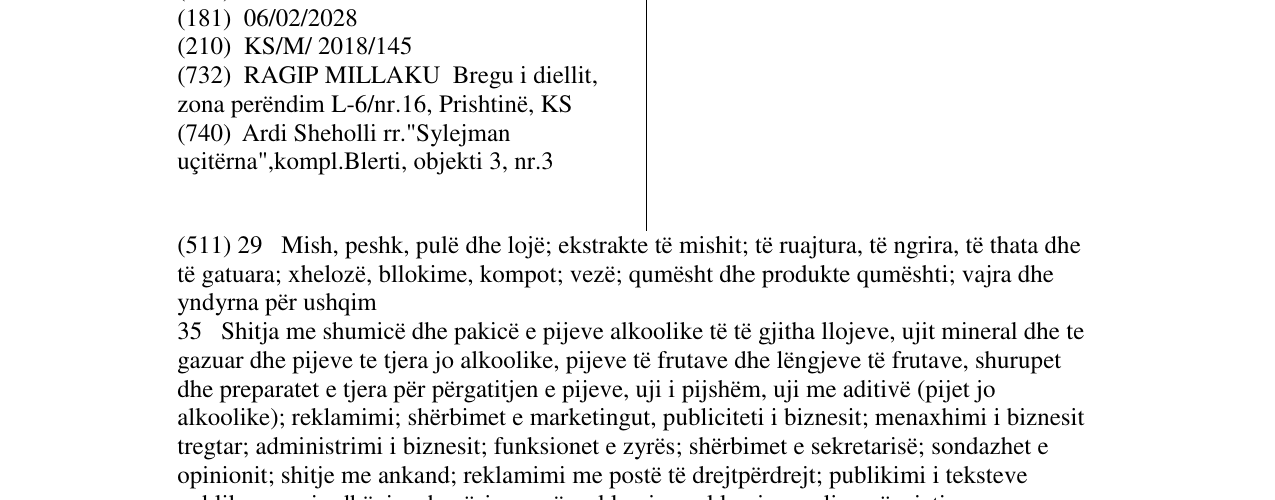 Zëri i markës TREGU GROUP në buletin