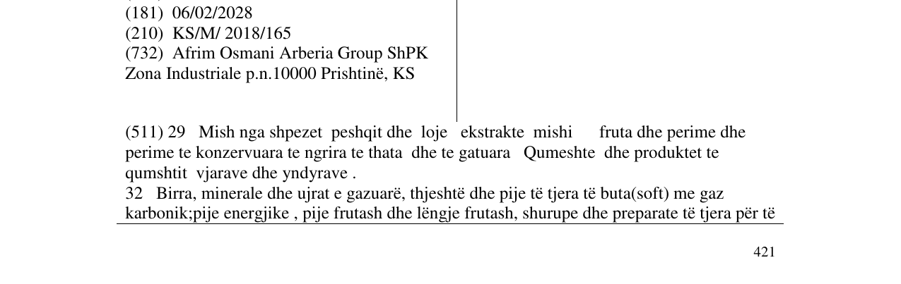 Zëri i markës Fresh në buletin