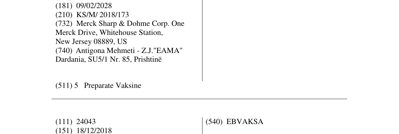 Zëri i markës ERVEBO në buletin
