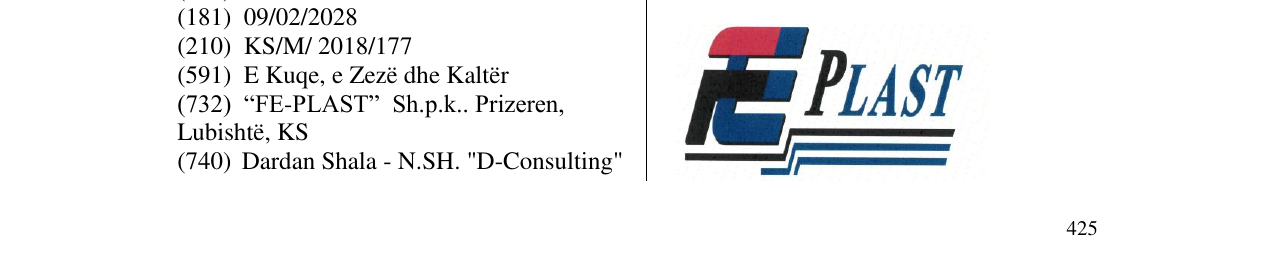 Zëri i markës PLAST në buletin