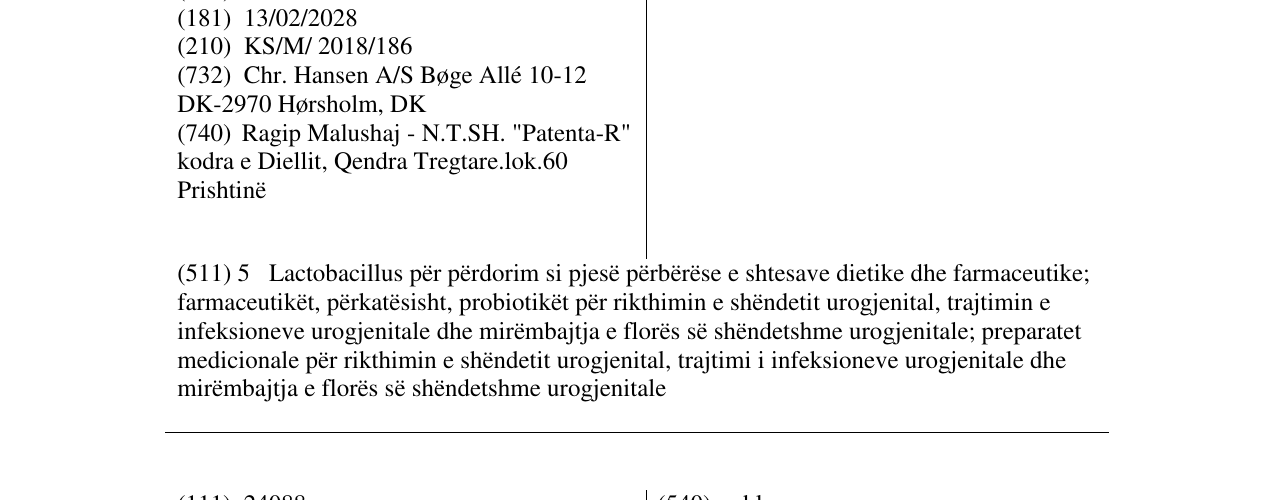 Zëri i markës RC-14 në buletin