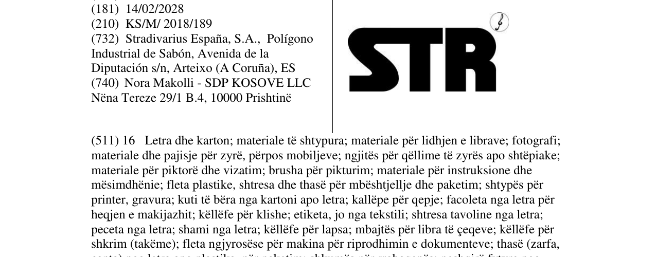 Zëri i markës STR në buletin