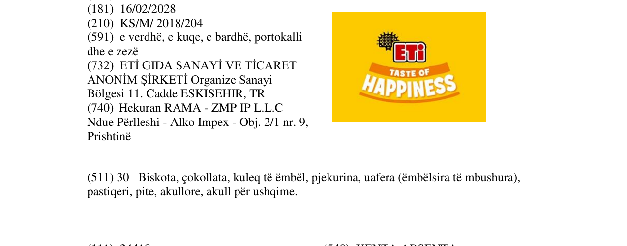 Zëri i markës ETi në buletin