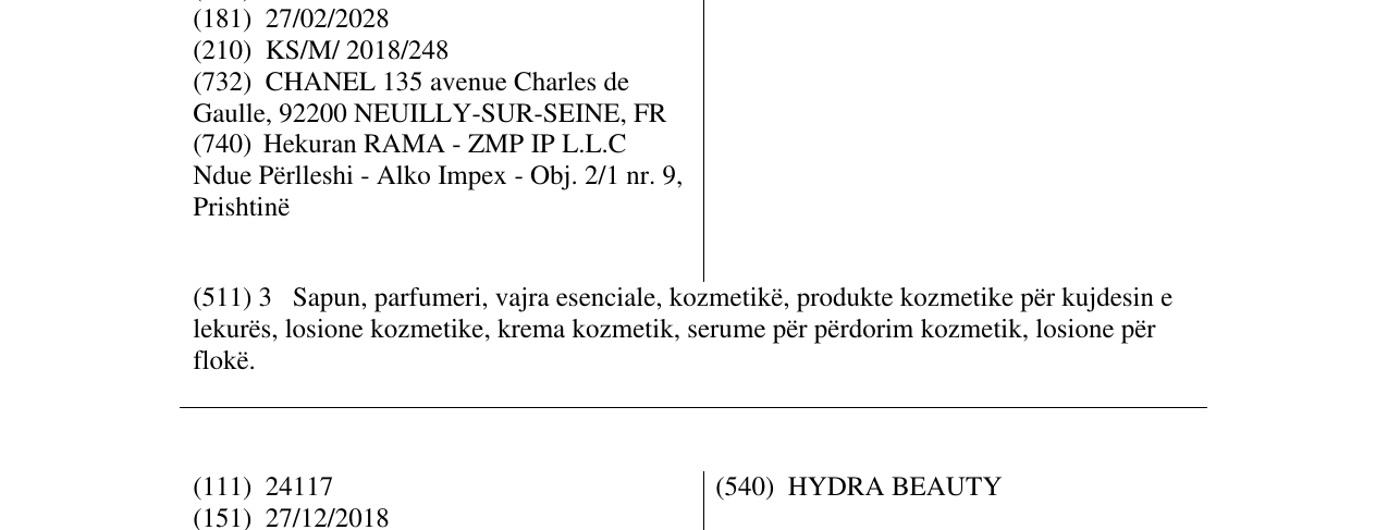 Zëri i markës D-POLLUTION ESSENTIEL në buletin