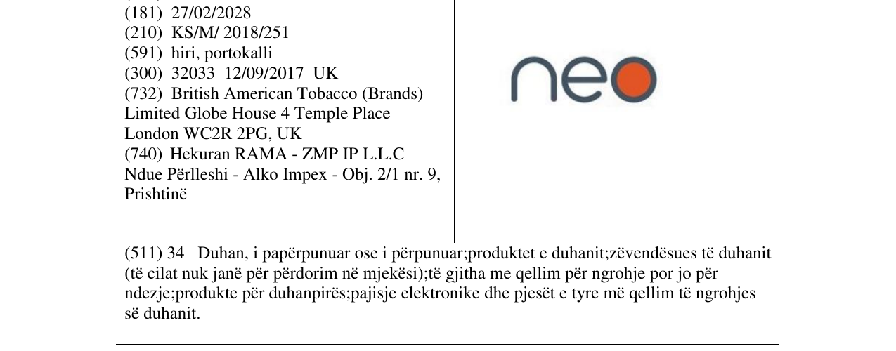 Zëri i markës neo në buletin