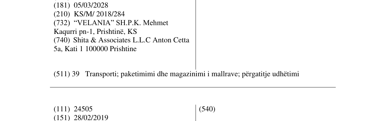 Zëri i markës BLUE në buletin