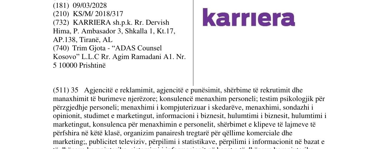 Zëri i markës karriera në buletin