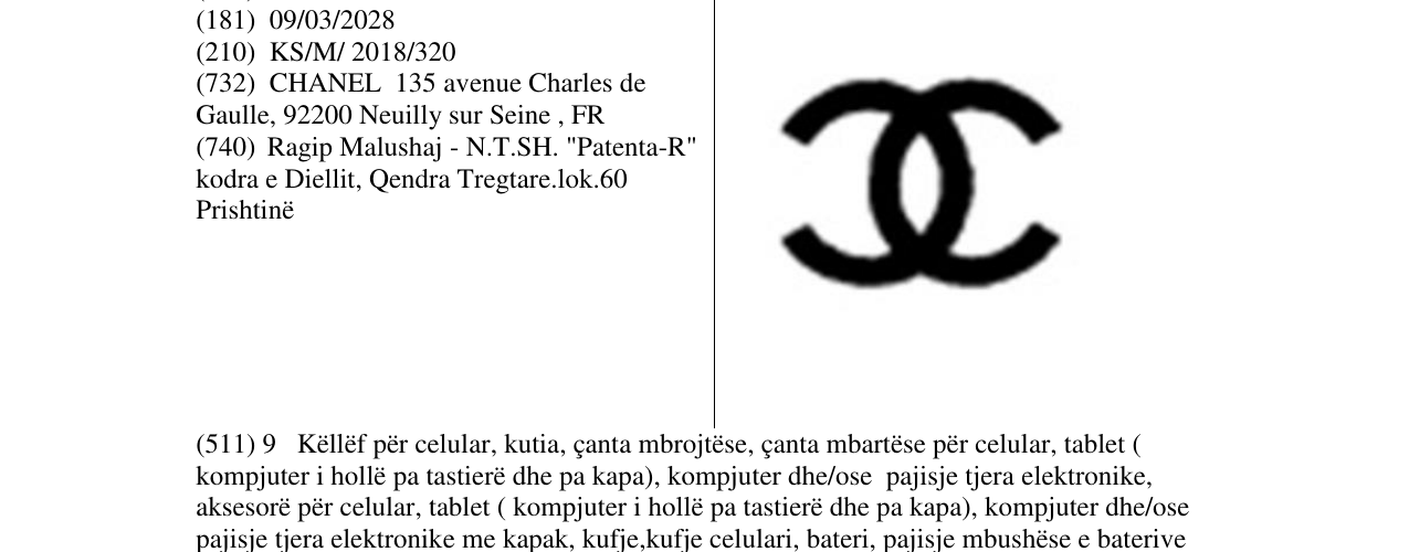 Zëri i markës Markë figurative në buletin