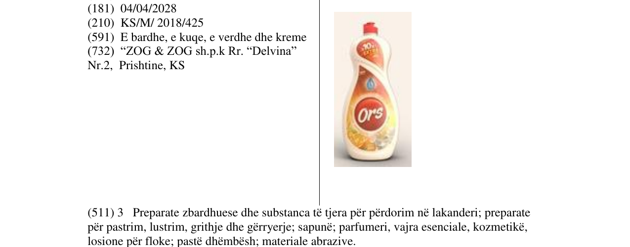 Zëri i markës ORS në buletin