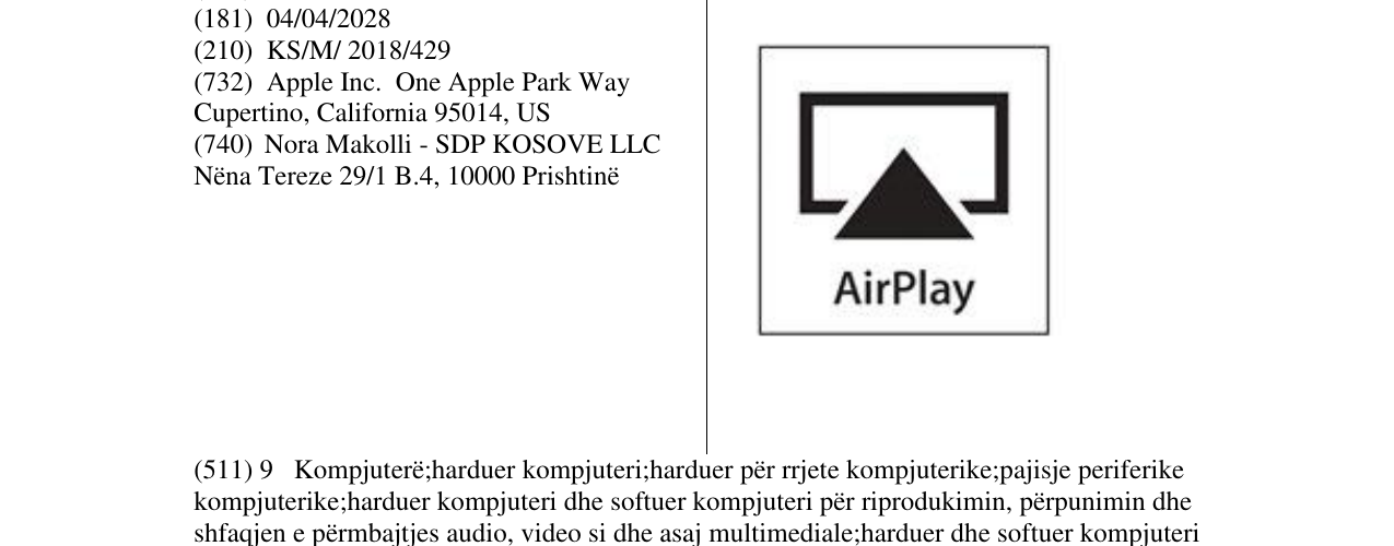 Zëri i markës Air Play në buletin