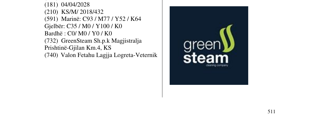 Zëri i markës Greeb Steam në buletin