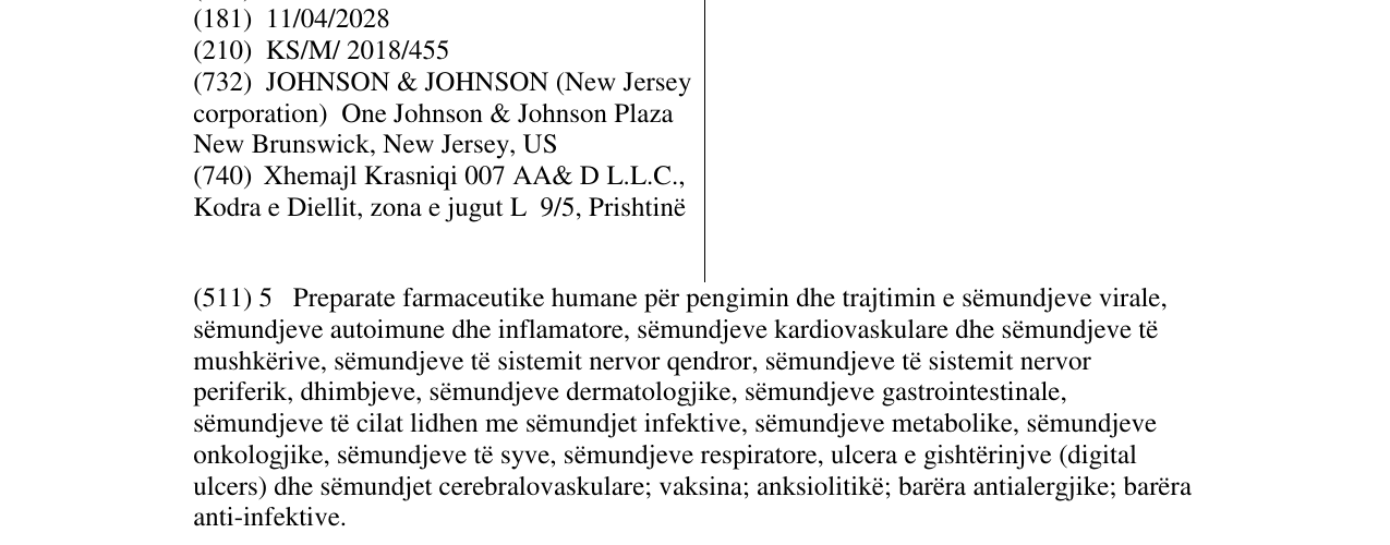 Zëri i markës ZURLYGA në buletin
