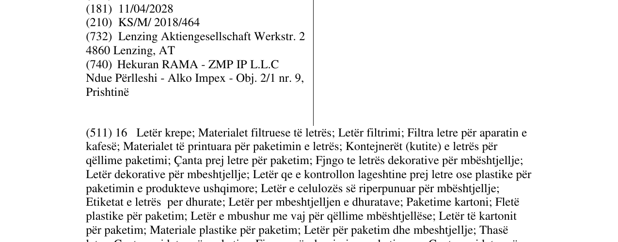 Zëri i markës TENCEL në buletin