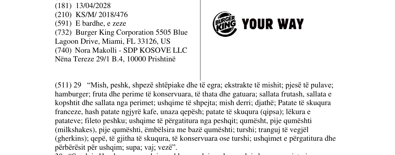 Zëri i markës YOUR WAY në buletin