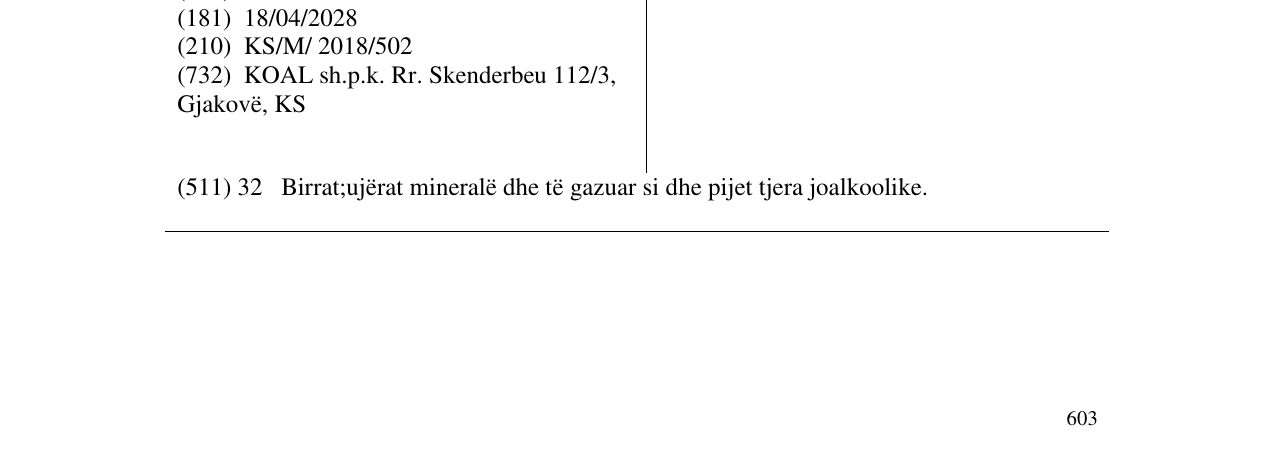 Zëri i markës Stela në buletin