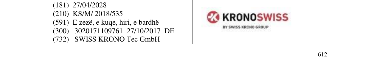 Zëri i markës KRONOSWISS në buletin