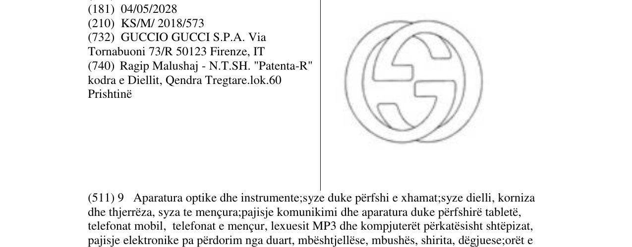 Zëri i markës Markë figurative në buletin
