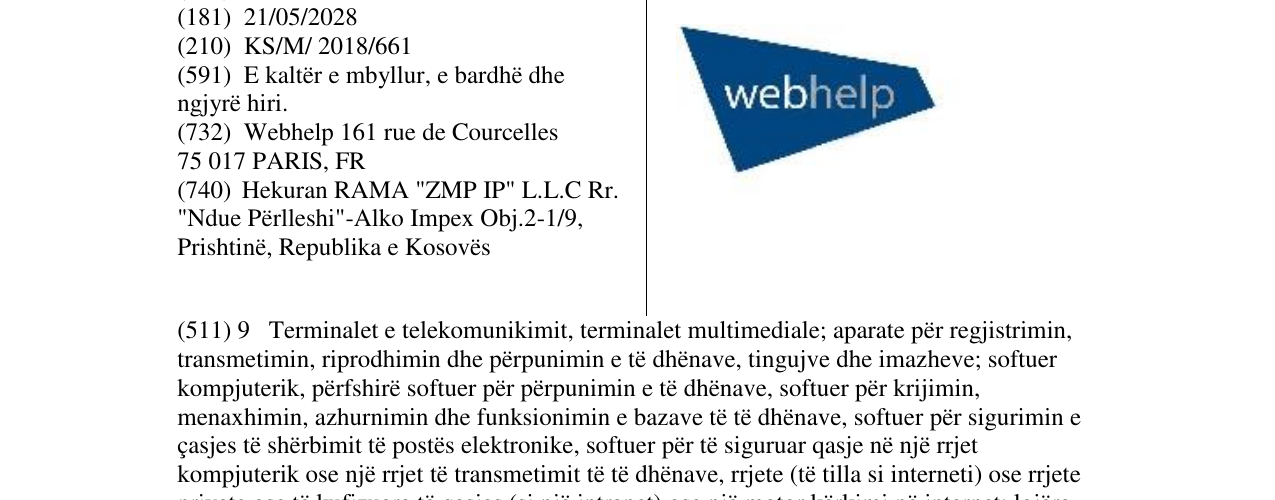 Zëri i markës Markë figurative në buletin