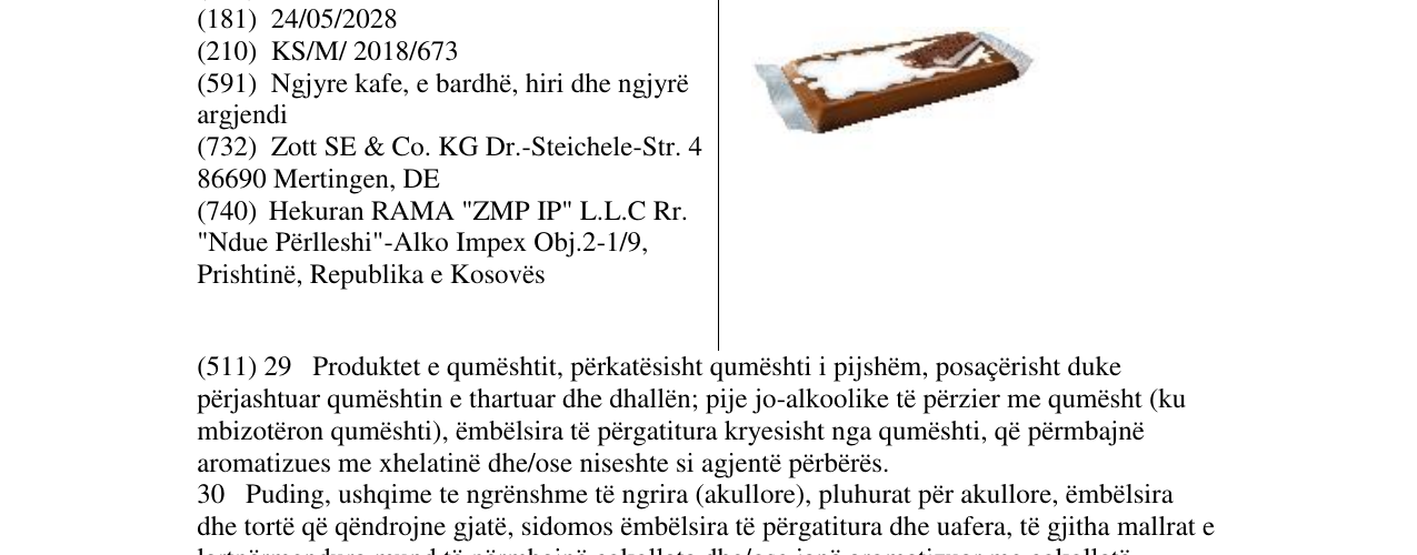 Zëri i markës Markë figurative në buletin