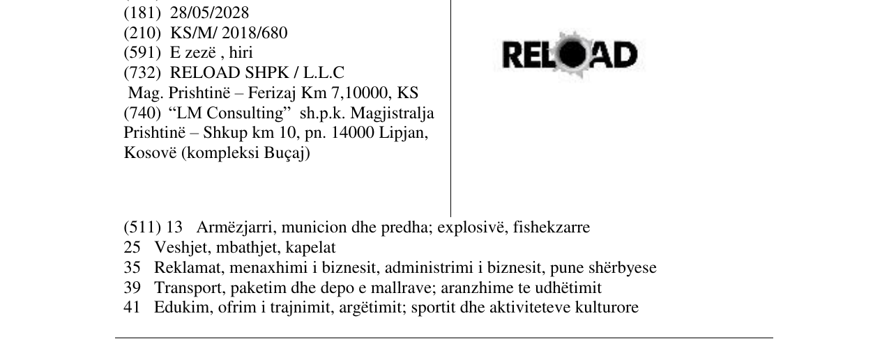 Zëri i markës Markë figurative në buletin