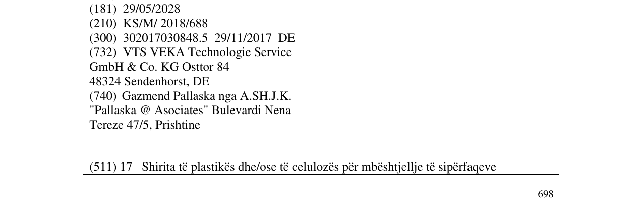 Zëri i markës CELOCOR në buletin
