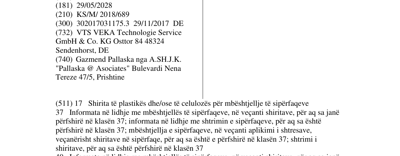 Zëri i markës CELOBON në buletin