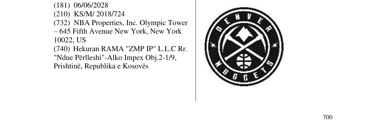 Zëri i markës DENVER NUGGETS në buletin