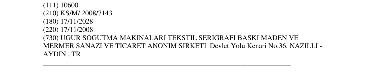 Zëri i markës UGUR në buletin