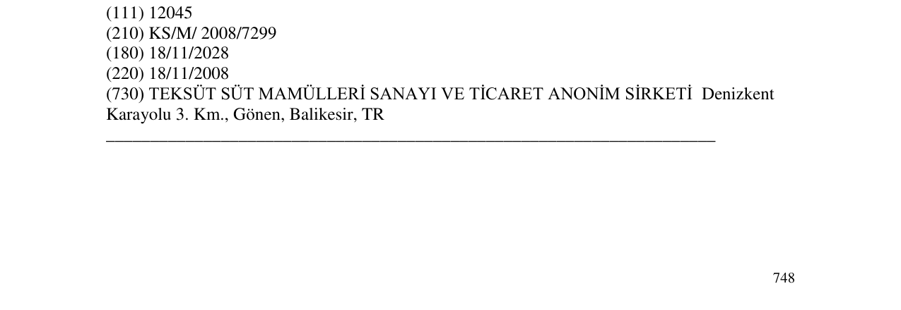 Zëri i markës TEKSÜT në buletin