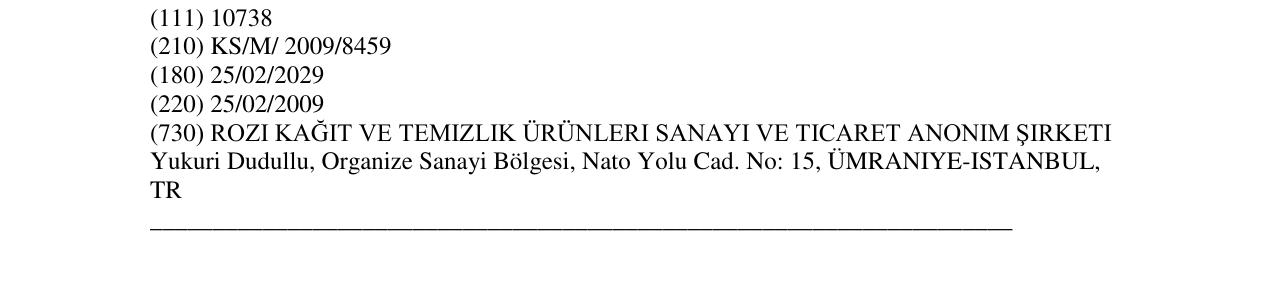 Zëri i markës Rozi në buletin