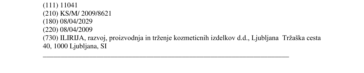Zëri i markës ILIRIJA në buletin