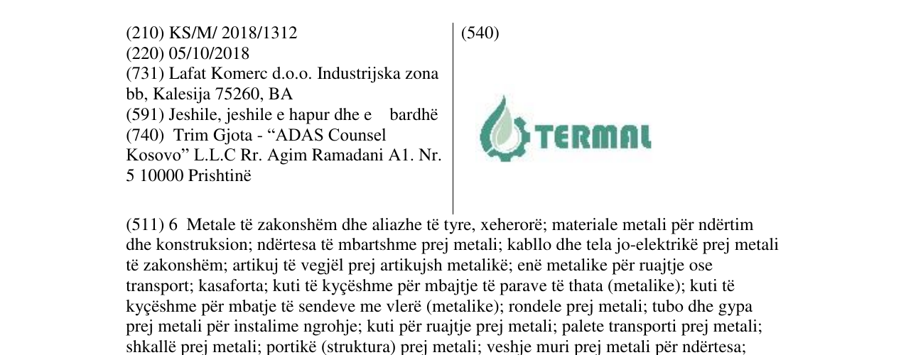 Zëri i markës TERMAL në buletin