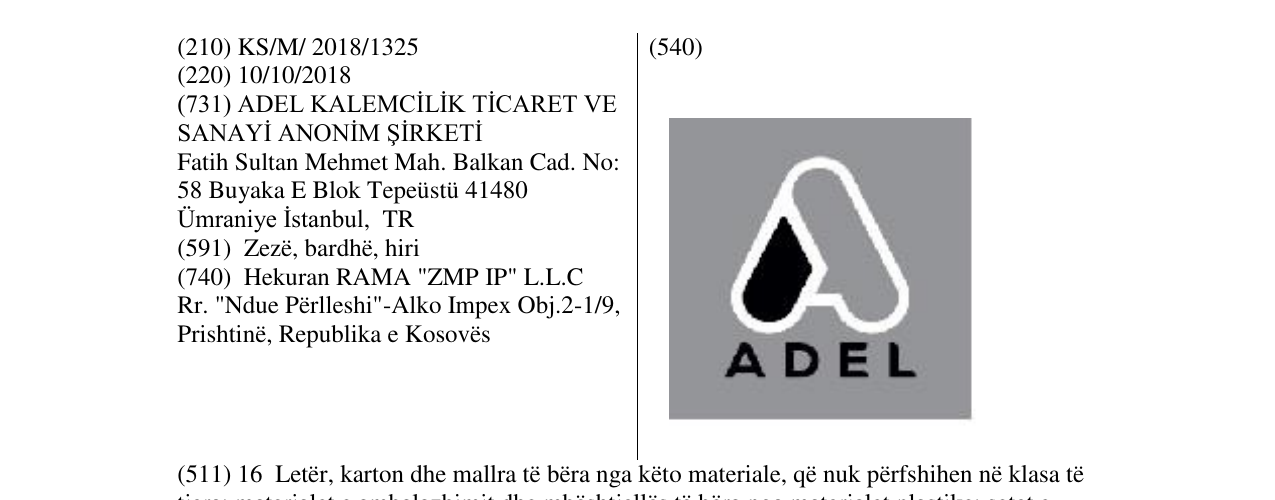 Zëri i markës ADEL në buletin