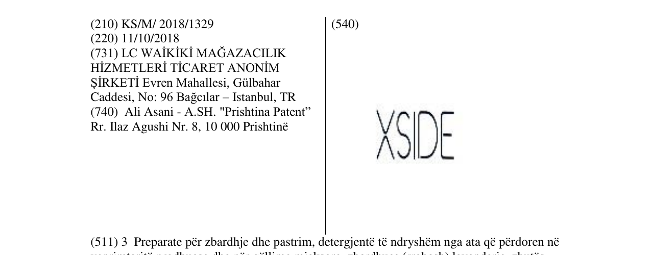 Zëri i markës Markë figurative në buletin