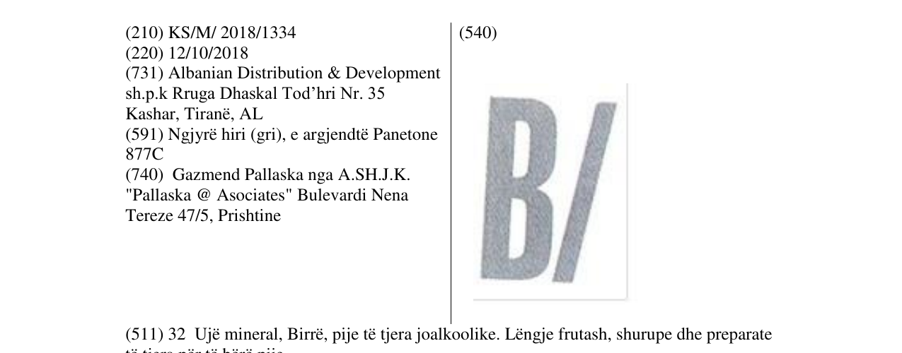 Zëri i markës B/ në buletin