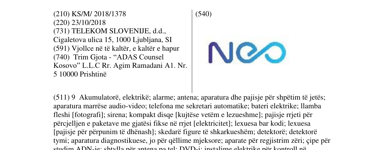 Zëri i markës NEO në buletin