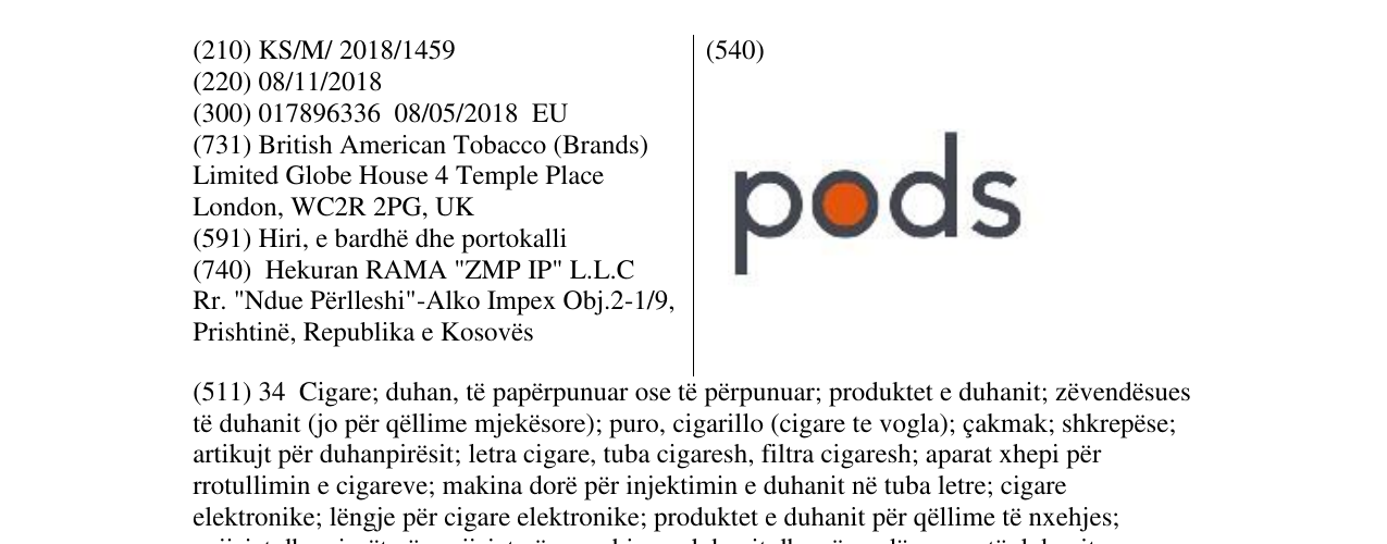 Zëri i markës pods në buletin