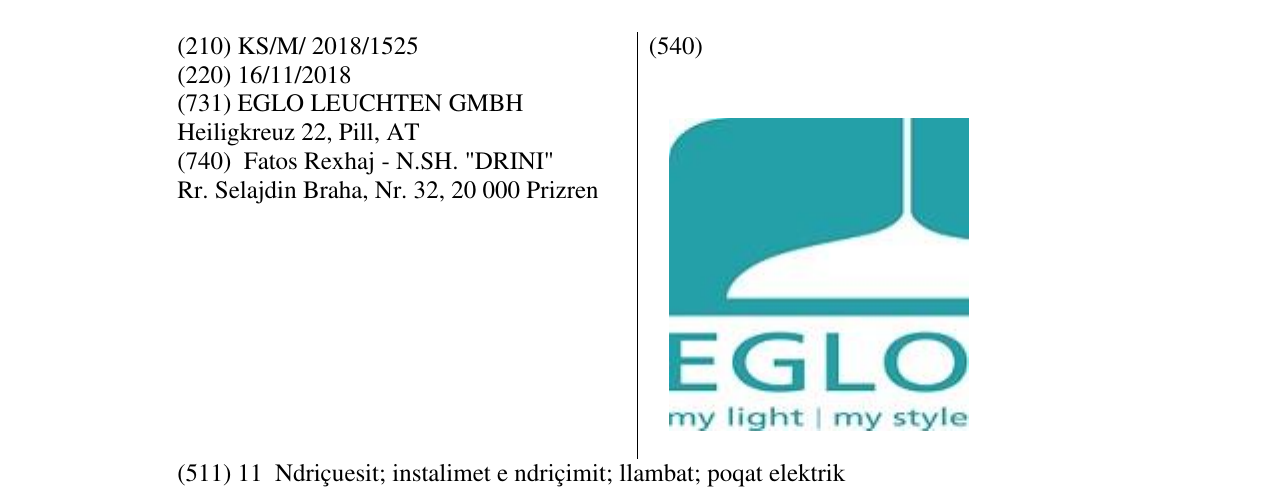 Zëri i markës EGLO në buletin