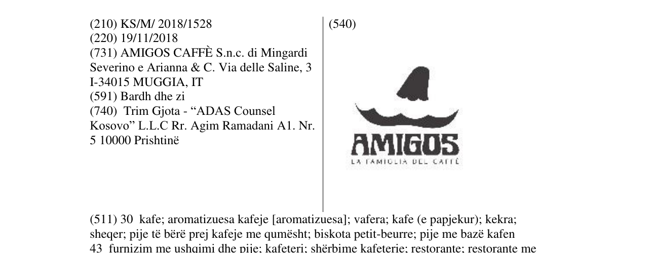 Zëri i markës AMIGOS në buletin