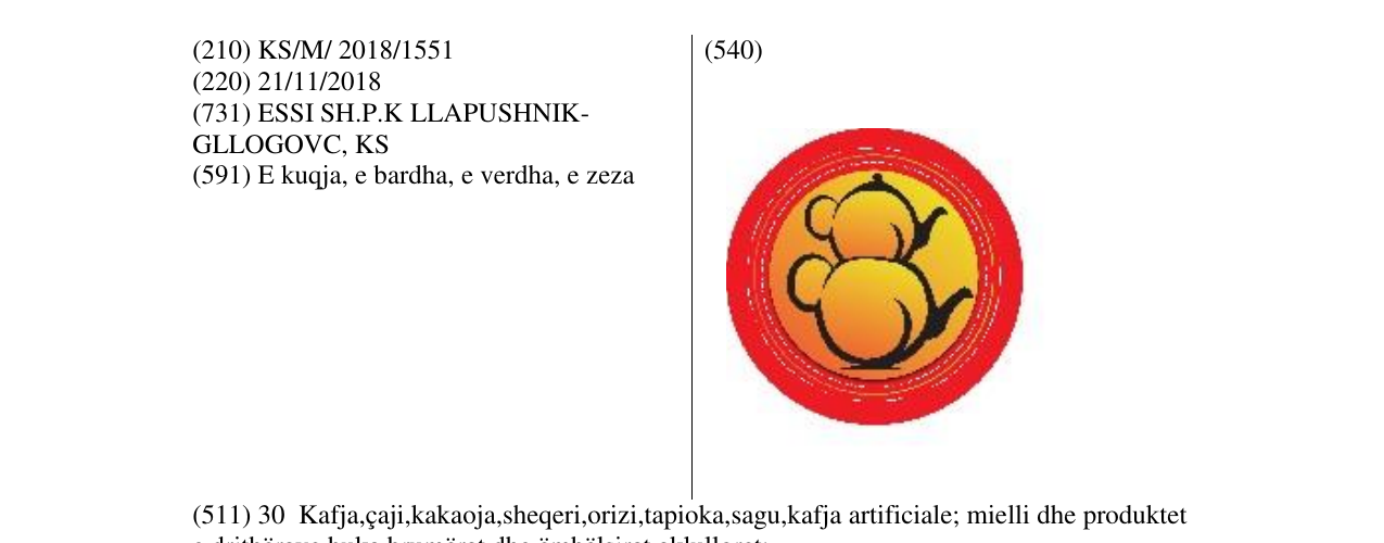 Zëri i markës Markë figurative në buletin