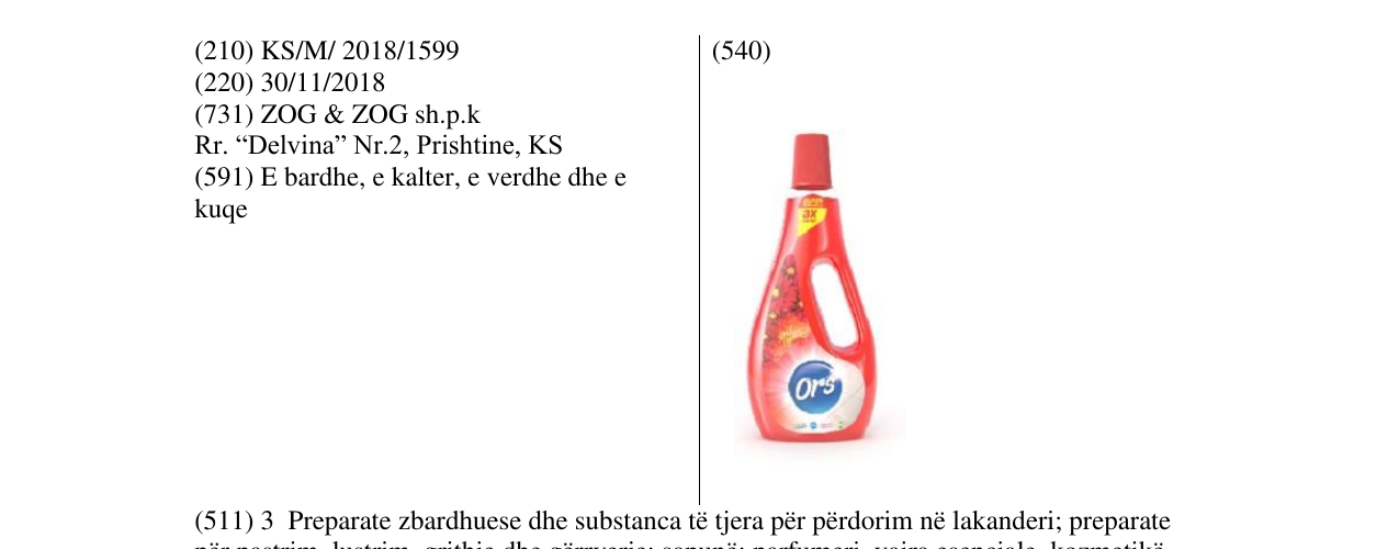 Zëri i markës Markë figurative në buletin